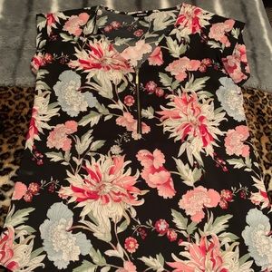 Express floral shirt